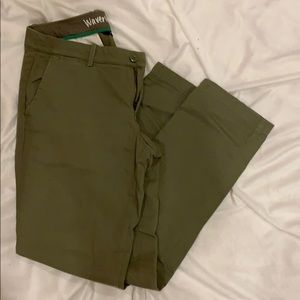 J crew khaki/forest green chinos